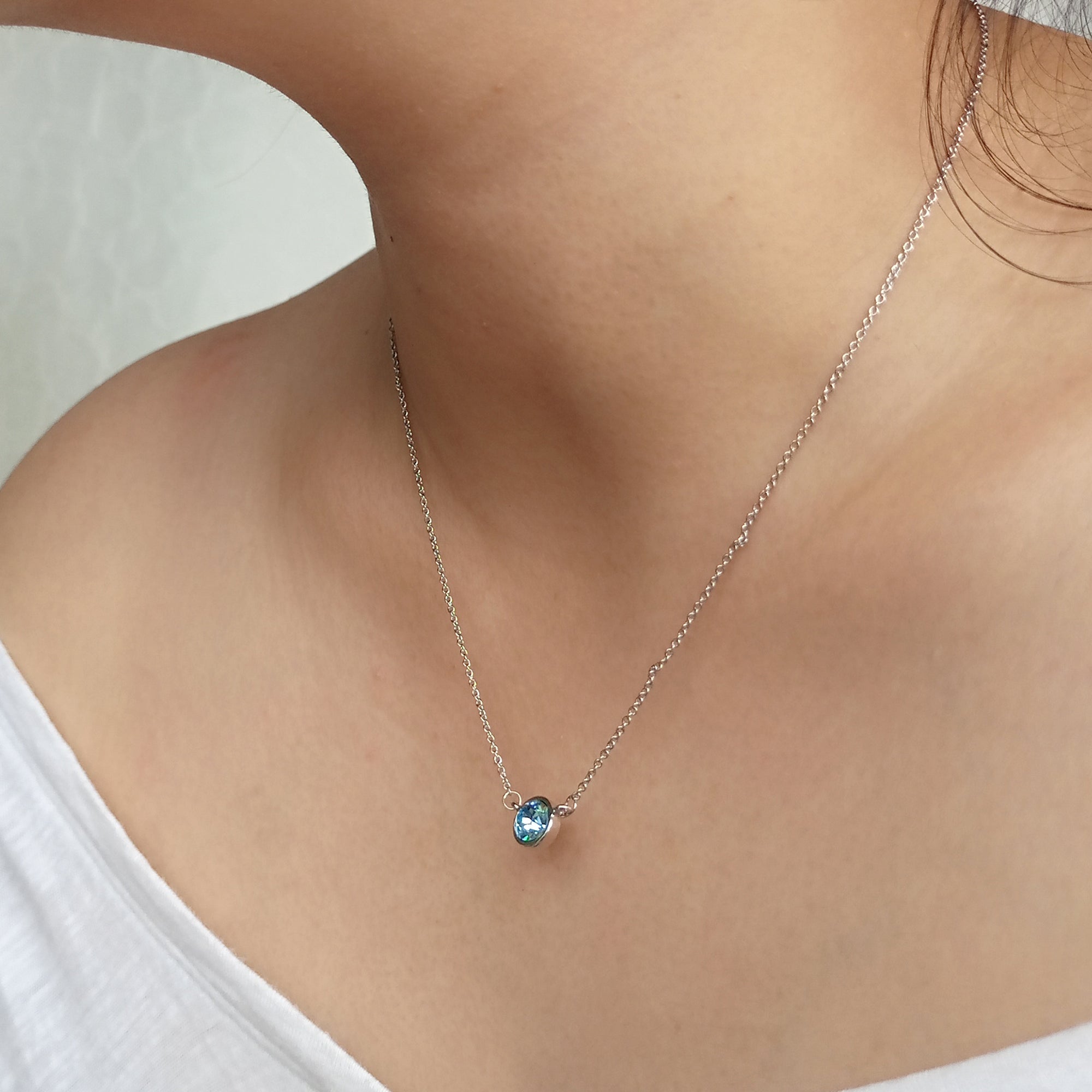 Rose Birthstone Necklace