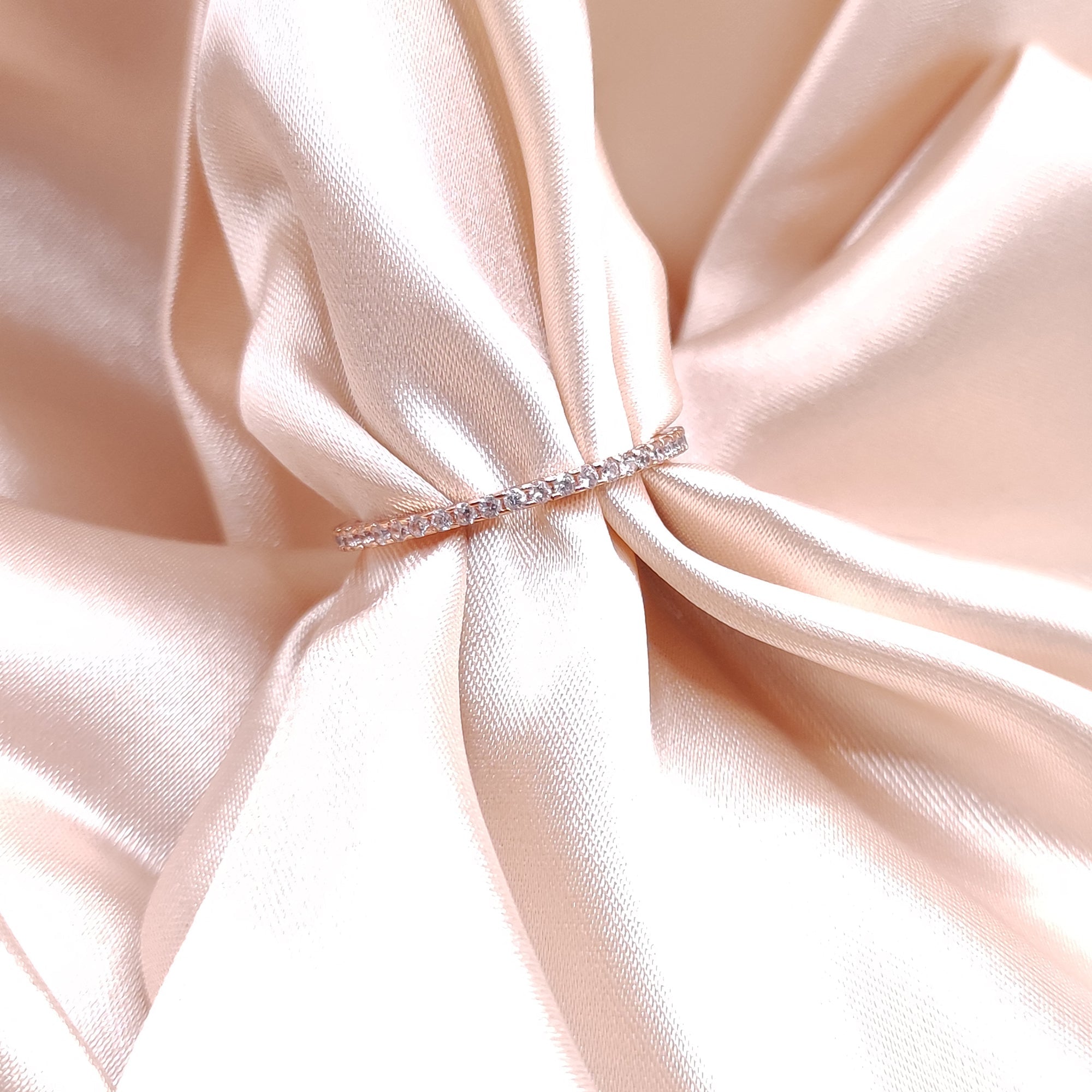 Rose Gold Pavé Eternity Ring