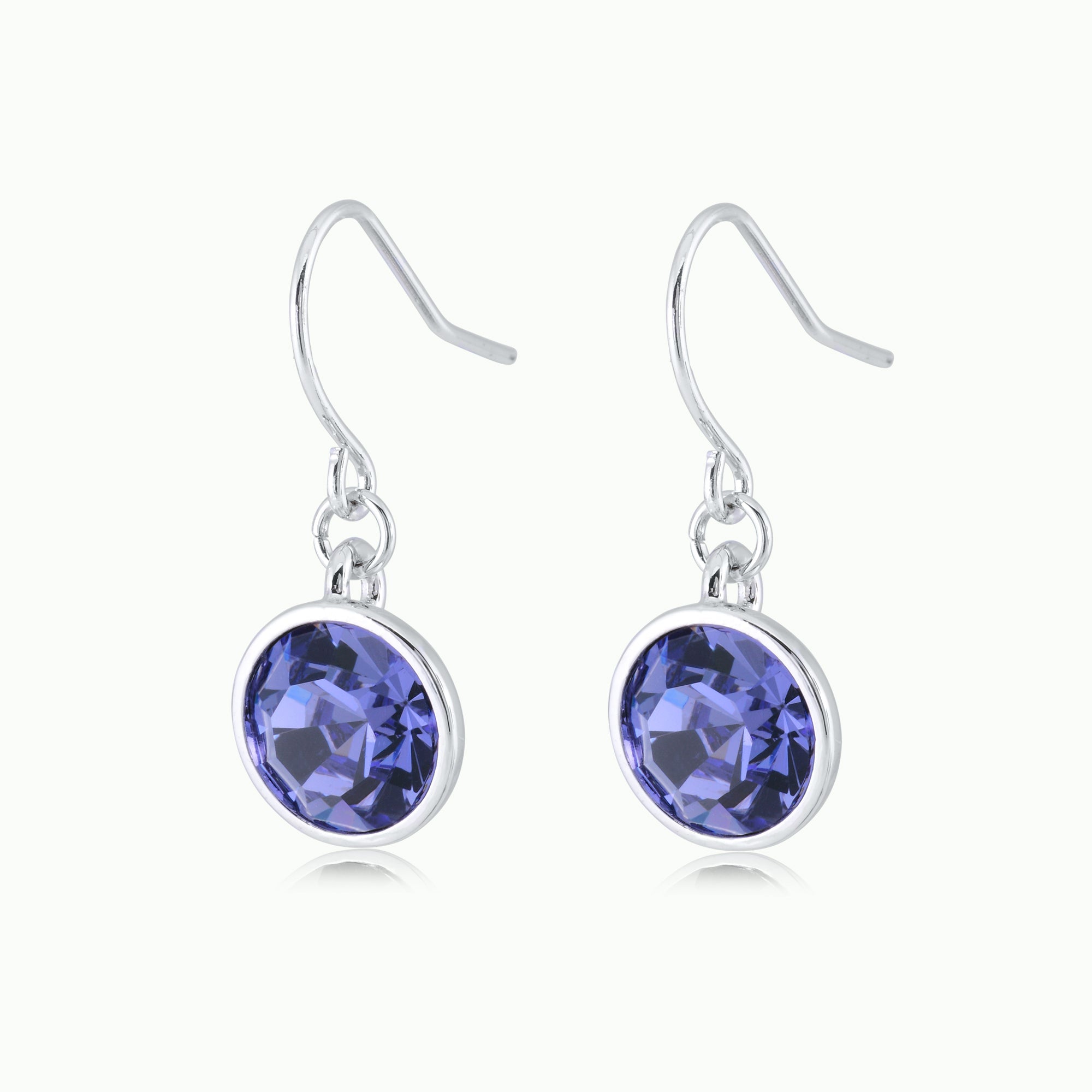 Tanzanite Crystal Drop Earrings