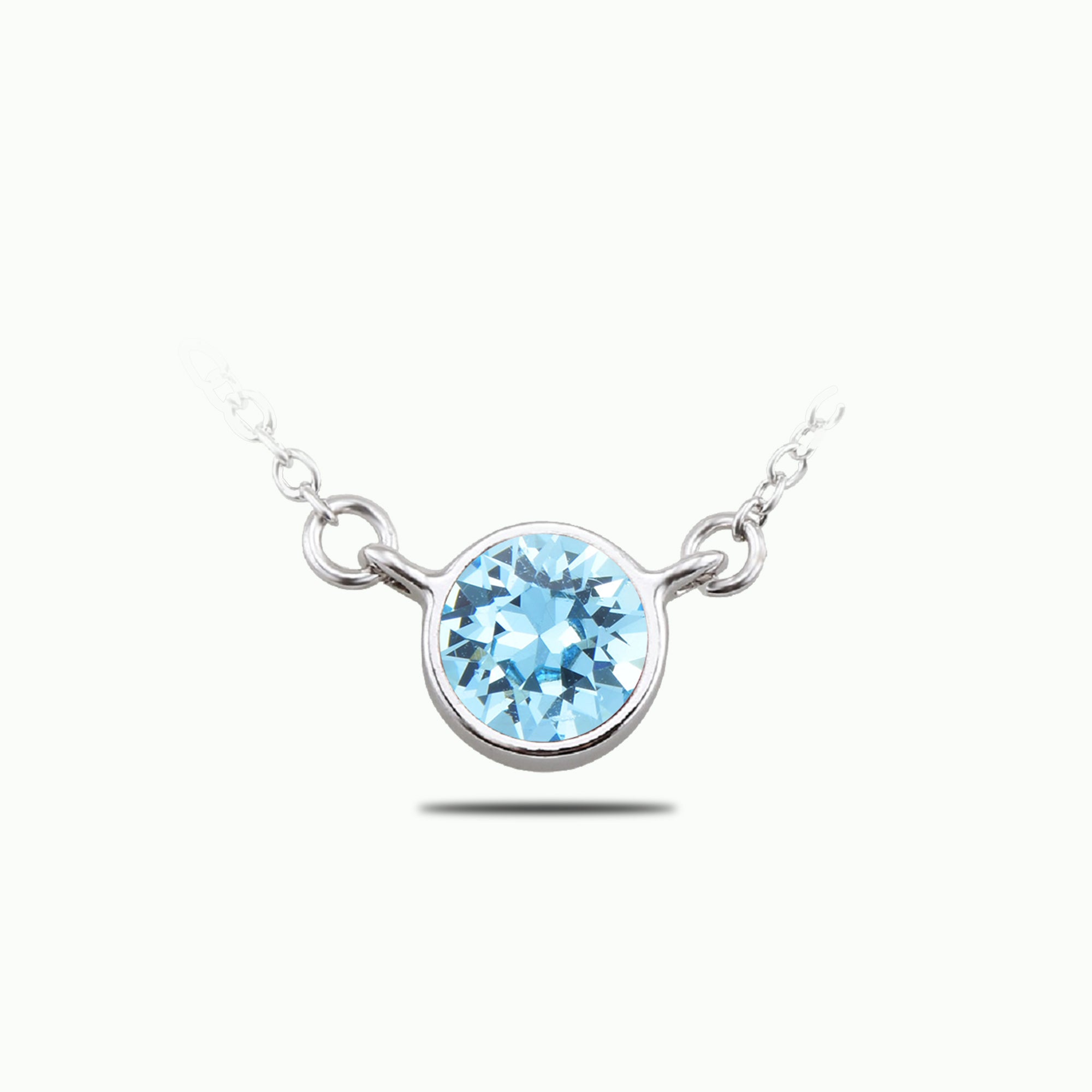 Bezel Set Solitaire Pendant