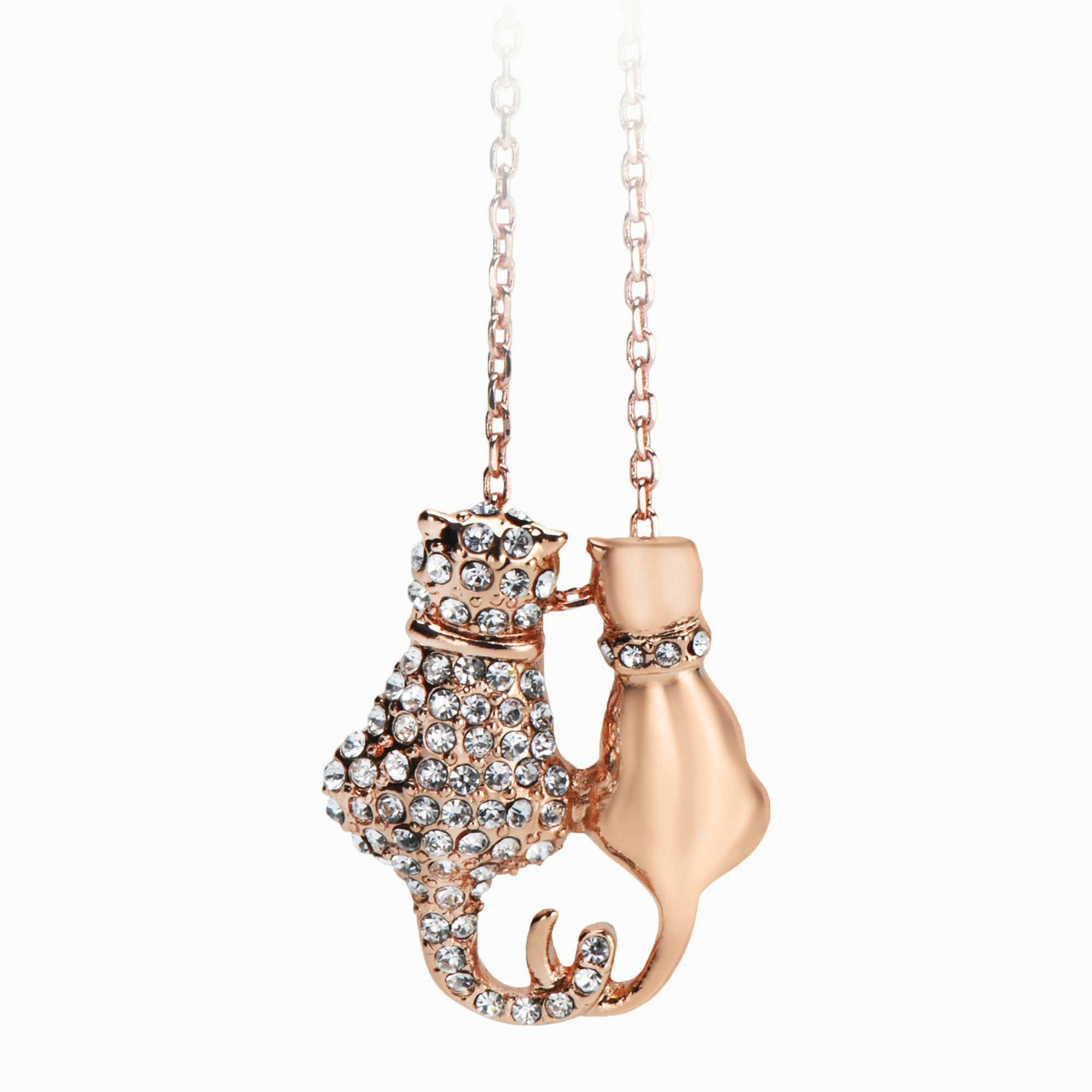 Two Cats Necklace