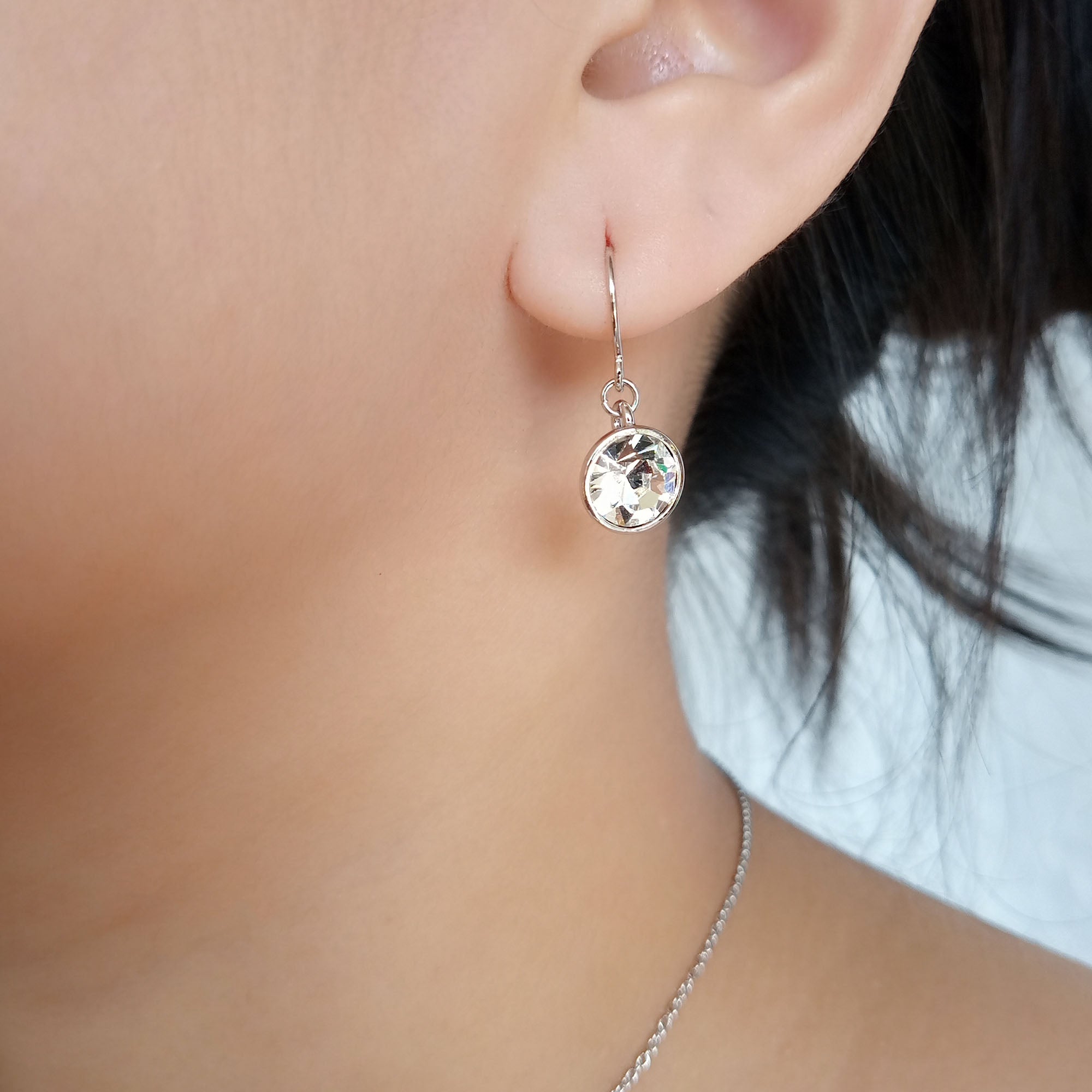 Diamond Crystal Dangle Earrings | Upsera