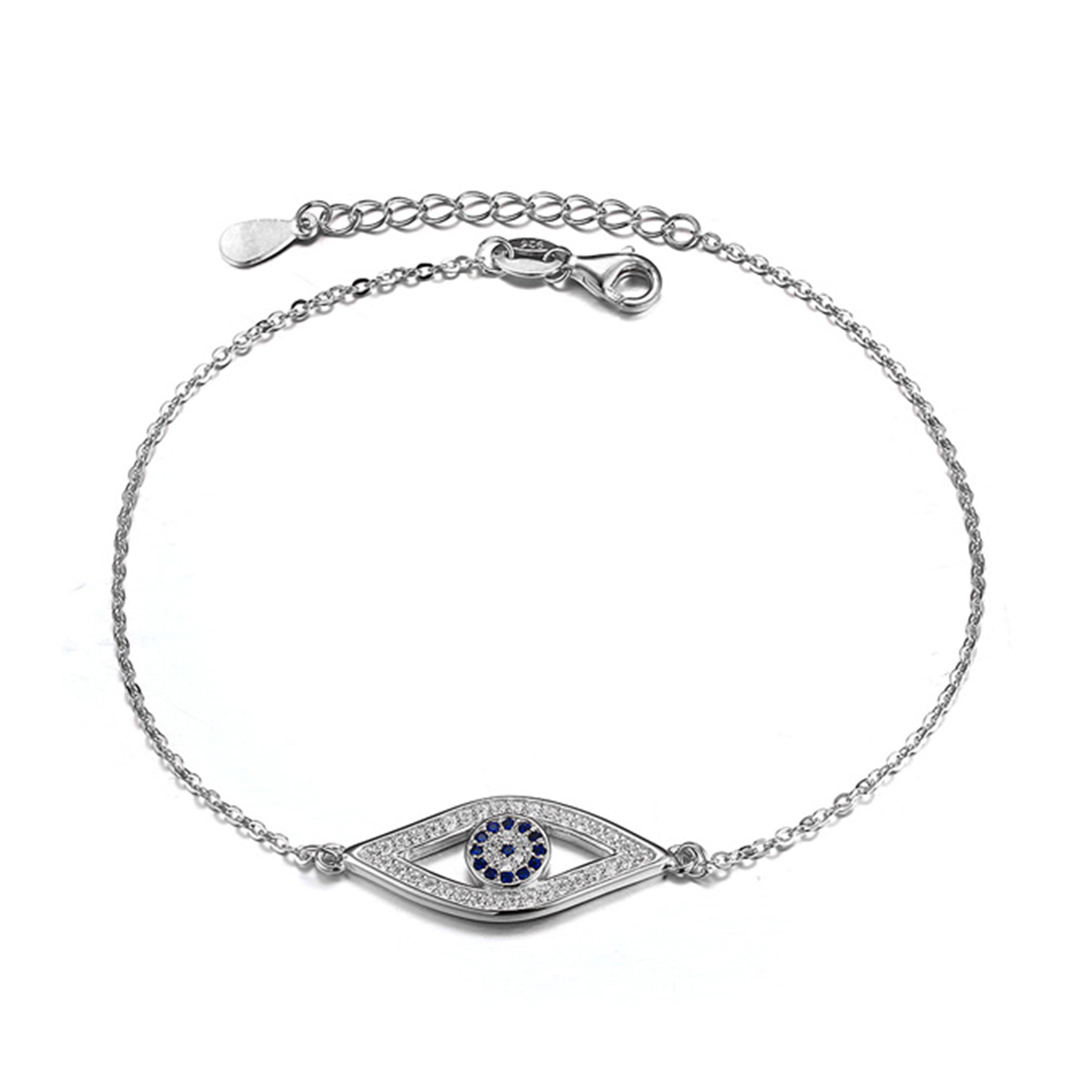 Silver Evil Eye Bracelet