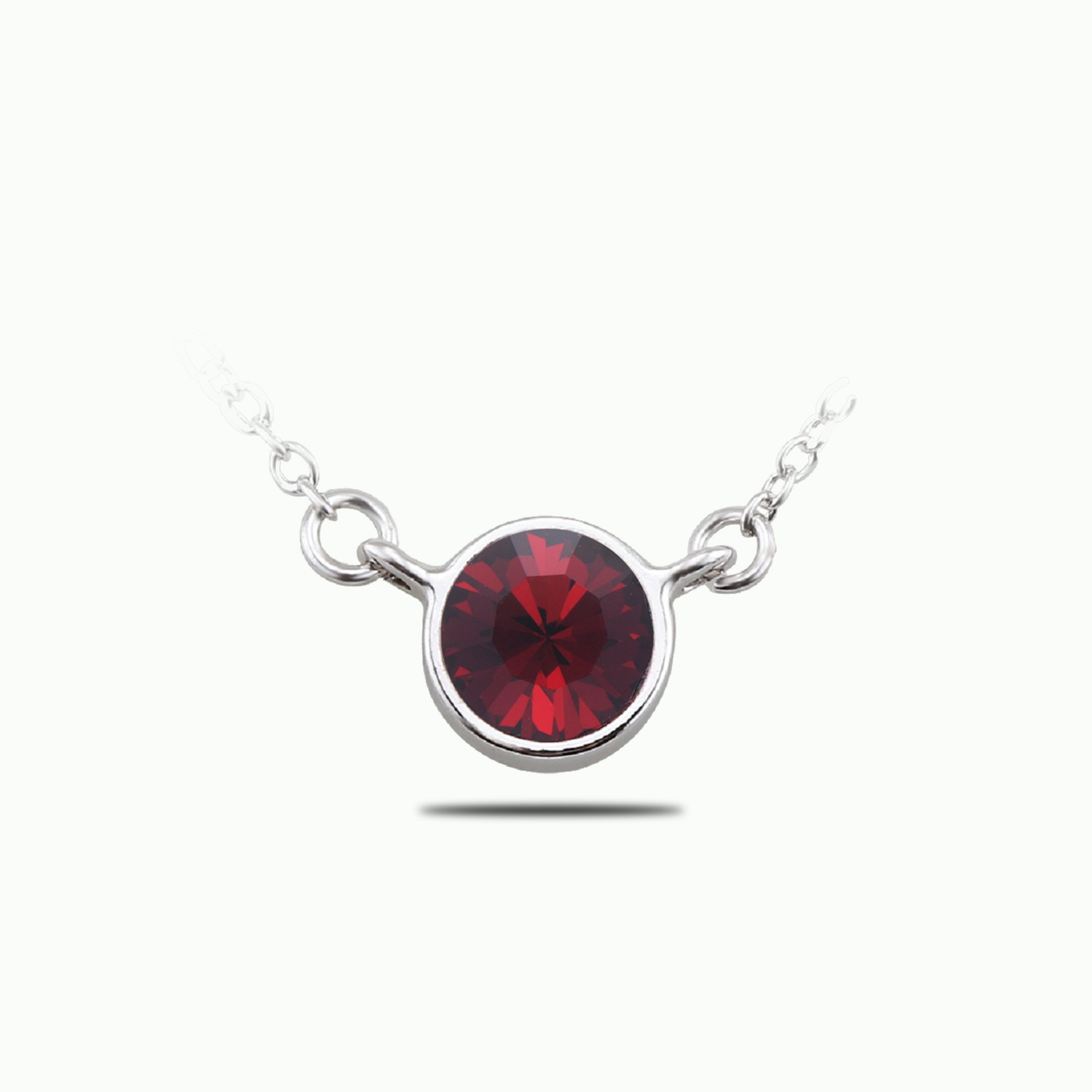Bezel Set Solitaire Pendant