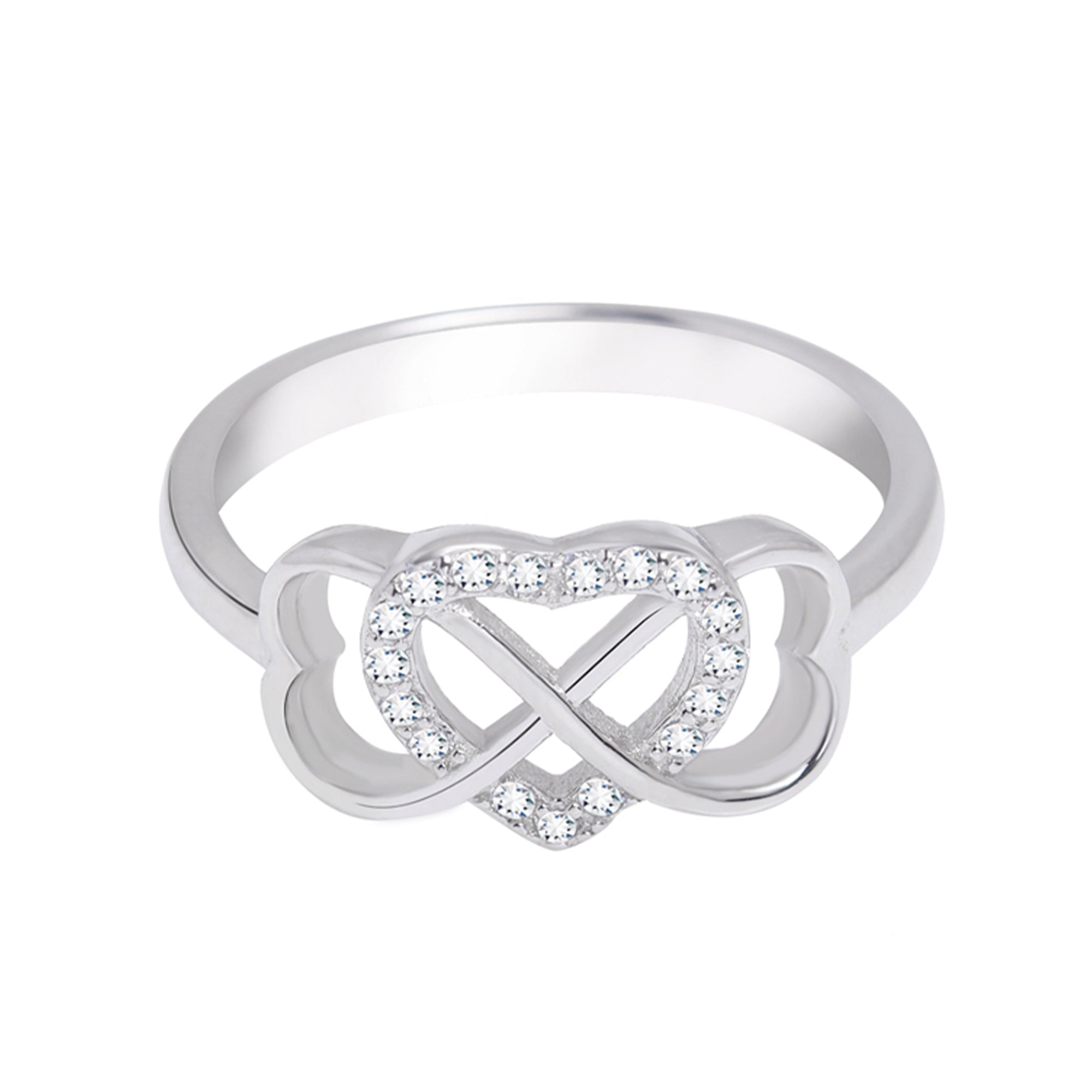 Triple heart deals infinity ring