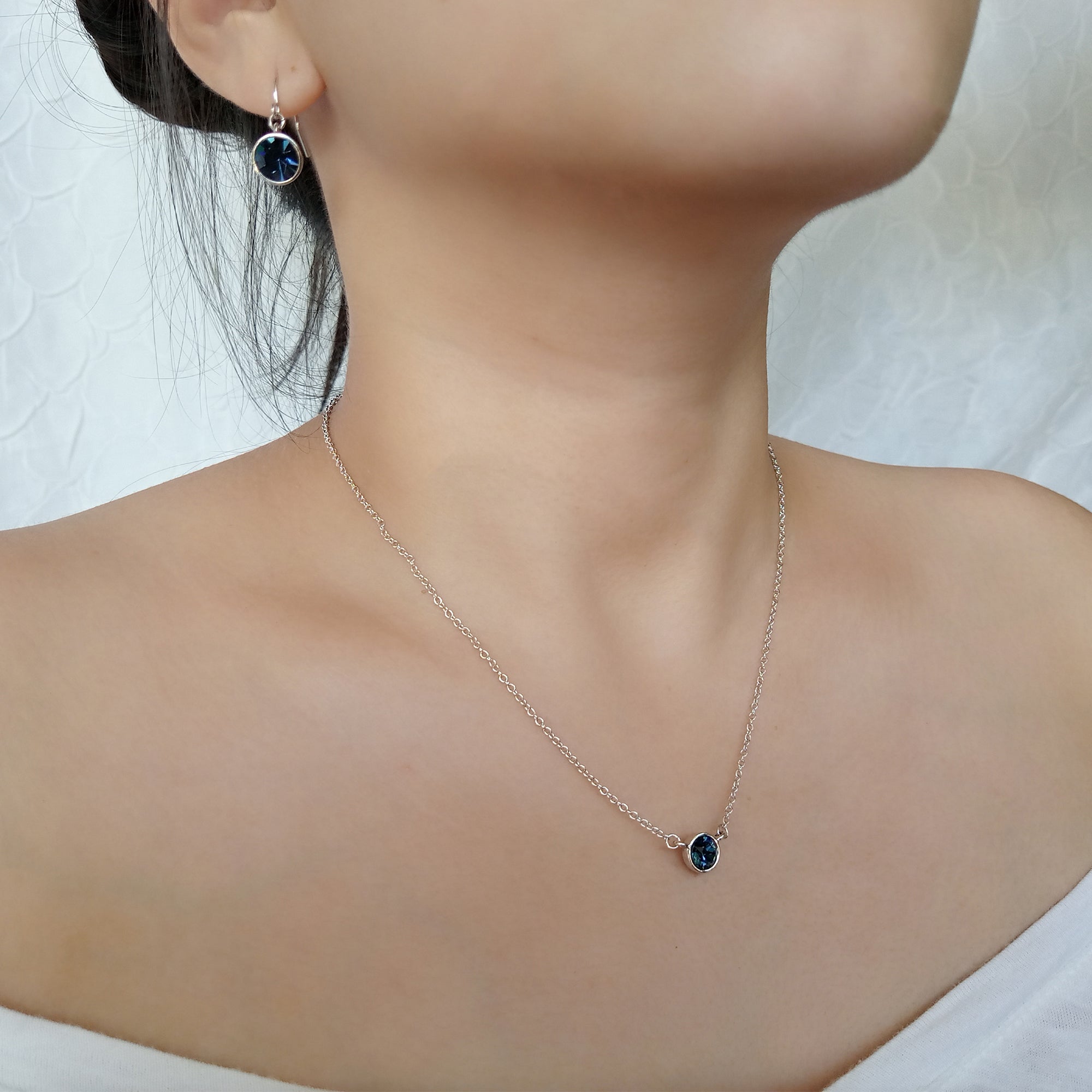 Montana Bezel Set Solitaire Pendant | Upsera