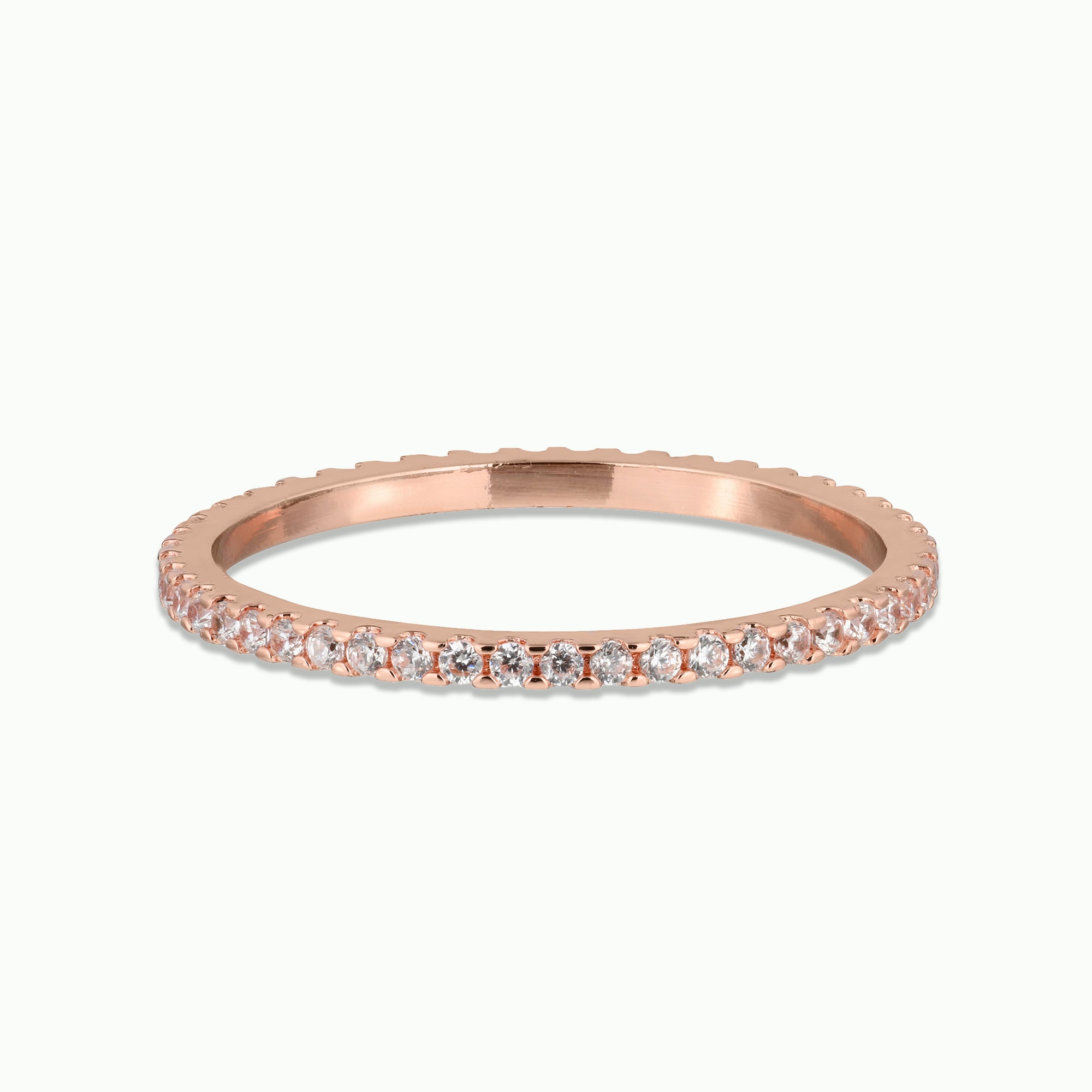 French Pave Eternity Ring
