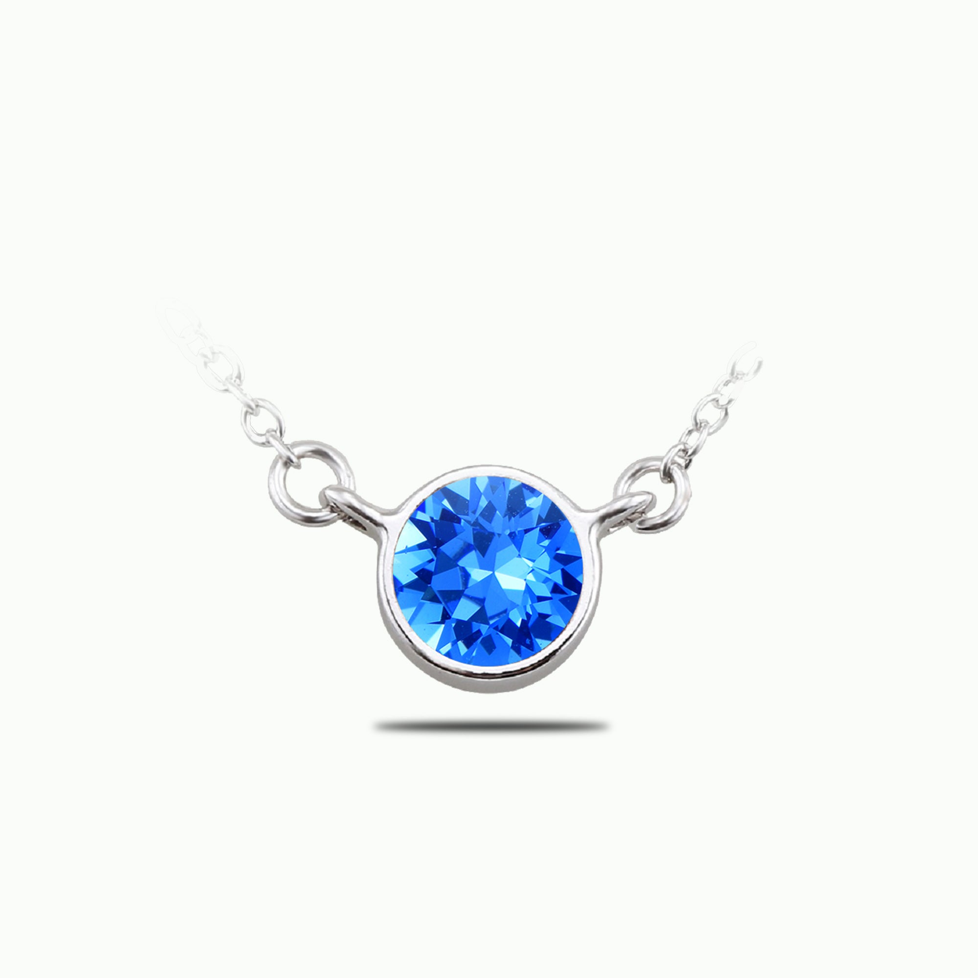 Bezel Set Solitaire Pendant