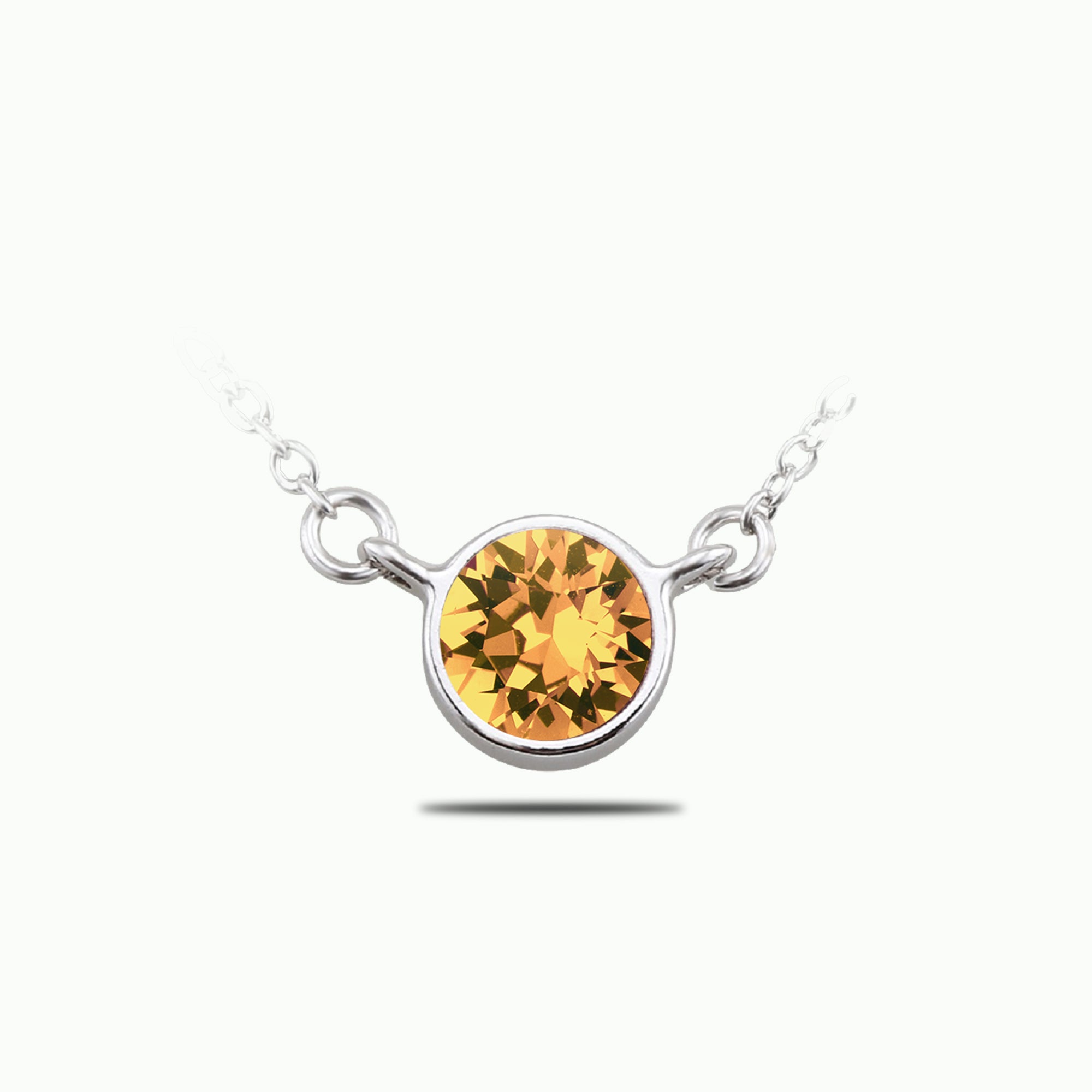 Bezel Set Solitaire Pendant