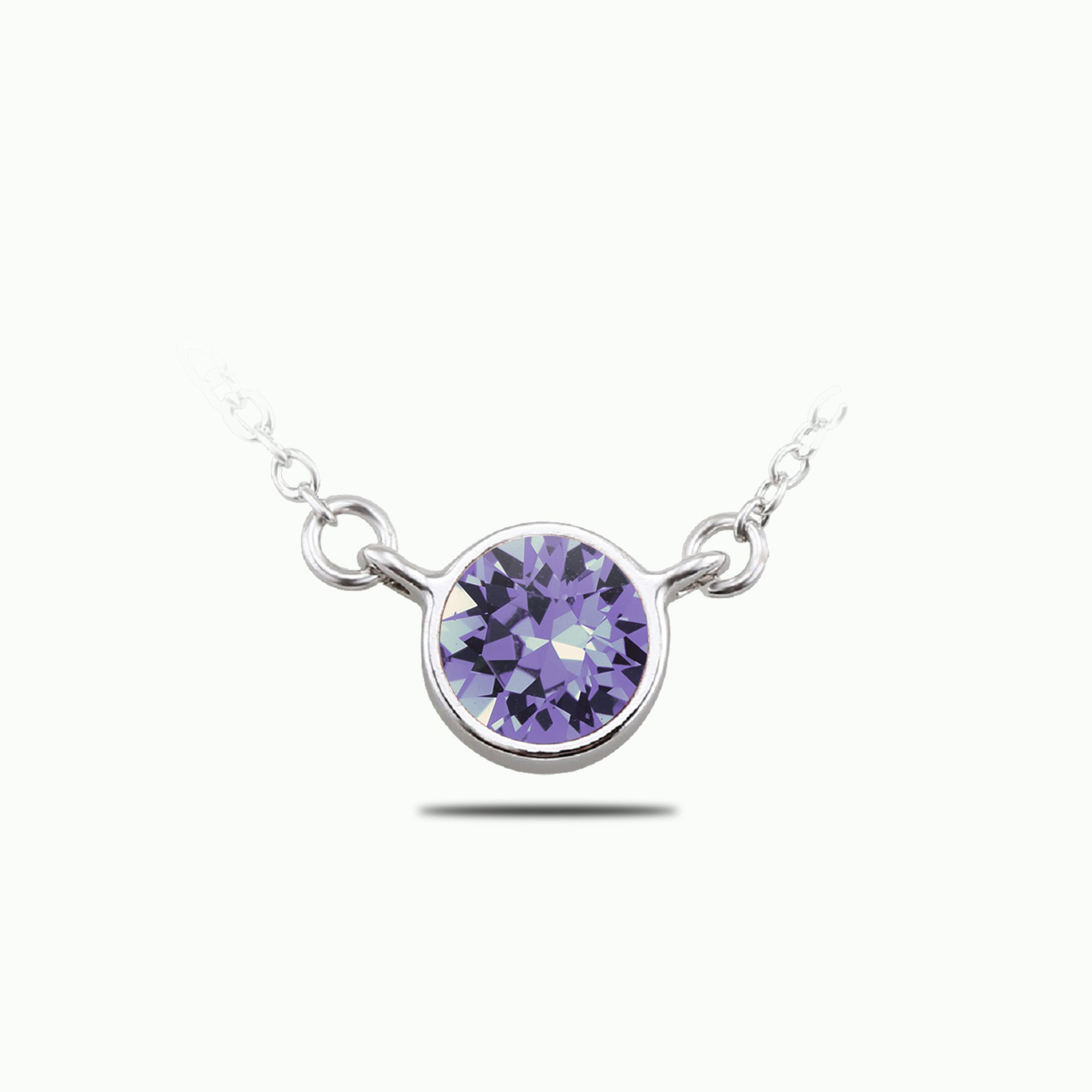 Bezel Set Solitaire Pendant
