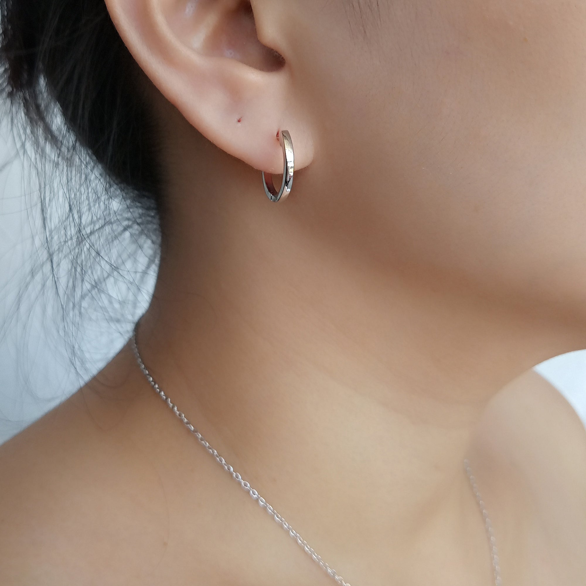 Rose Gold Classic Hoop Earrings