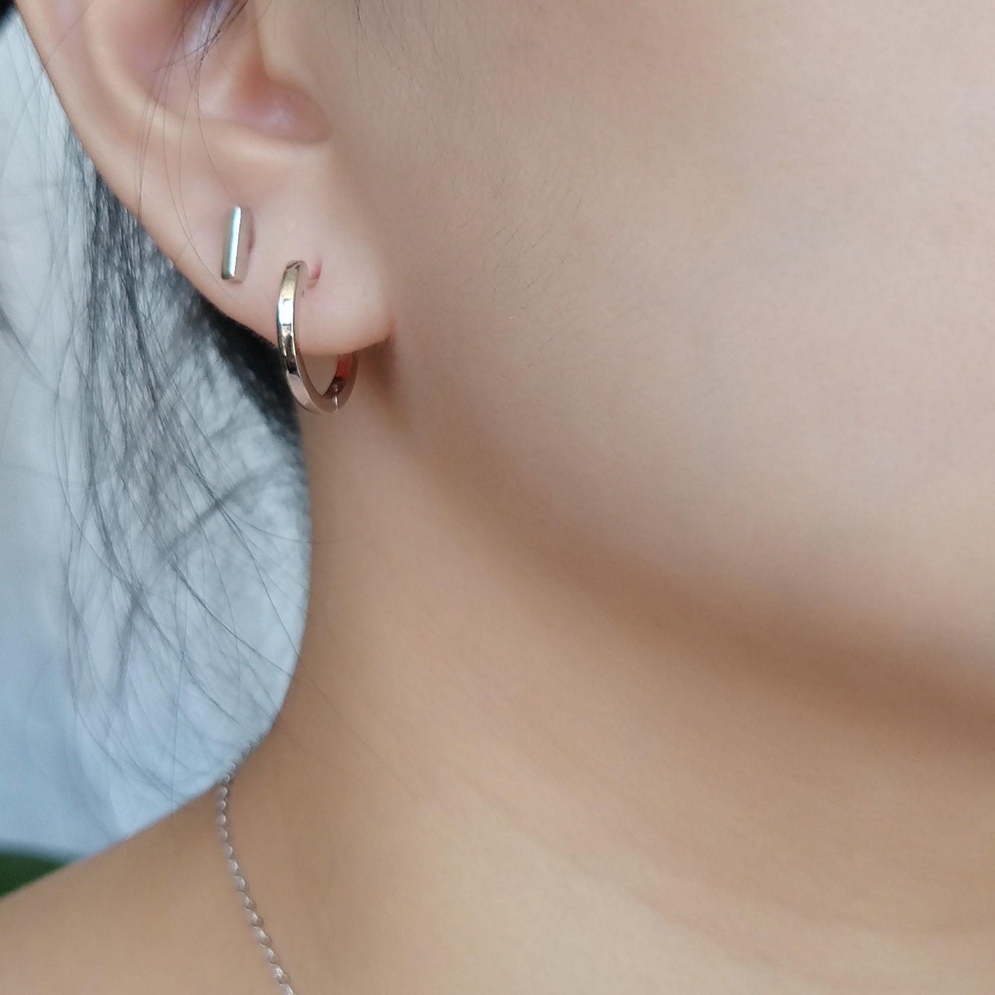 Rose Gold Classic Hoop Earrings