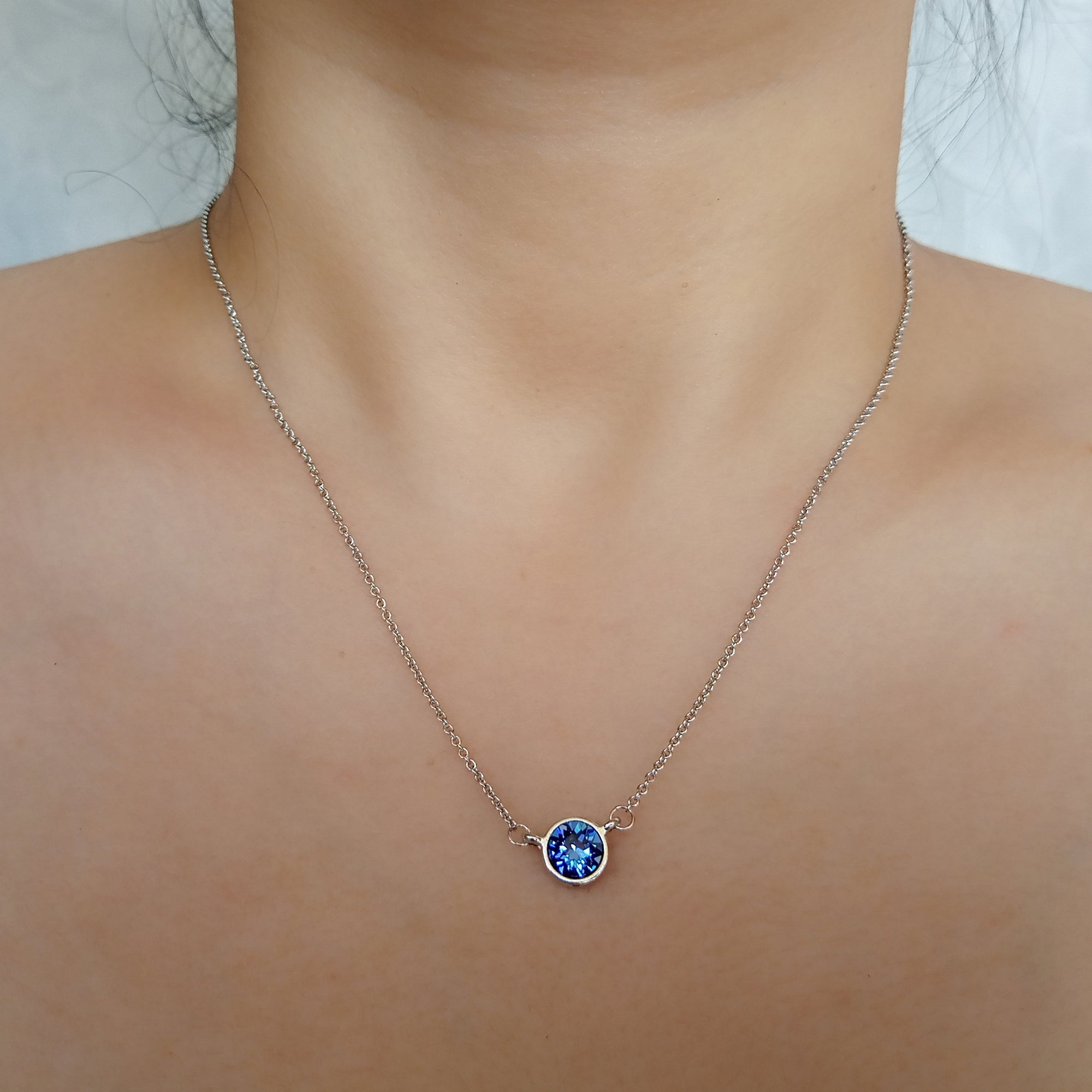Sapphire (September) Birthstone Necklace