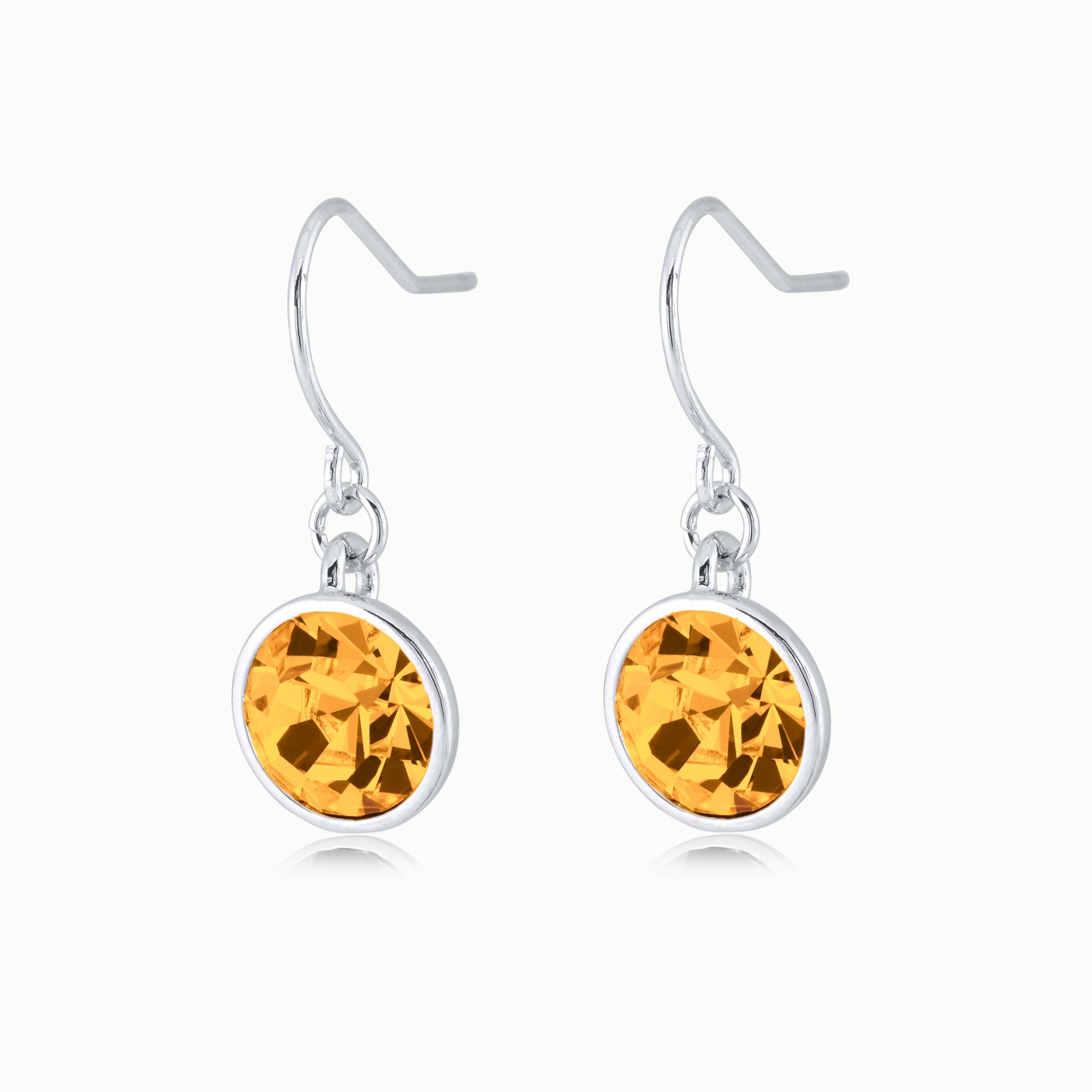 Light Colorado Topaz Crystal Drop Earrings