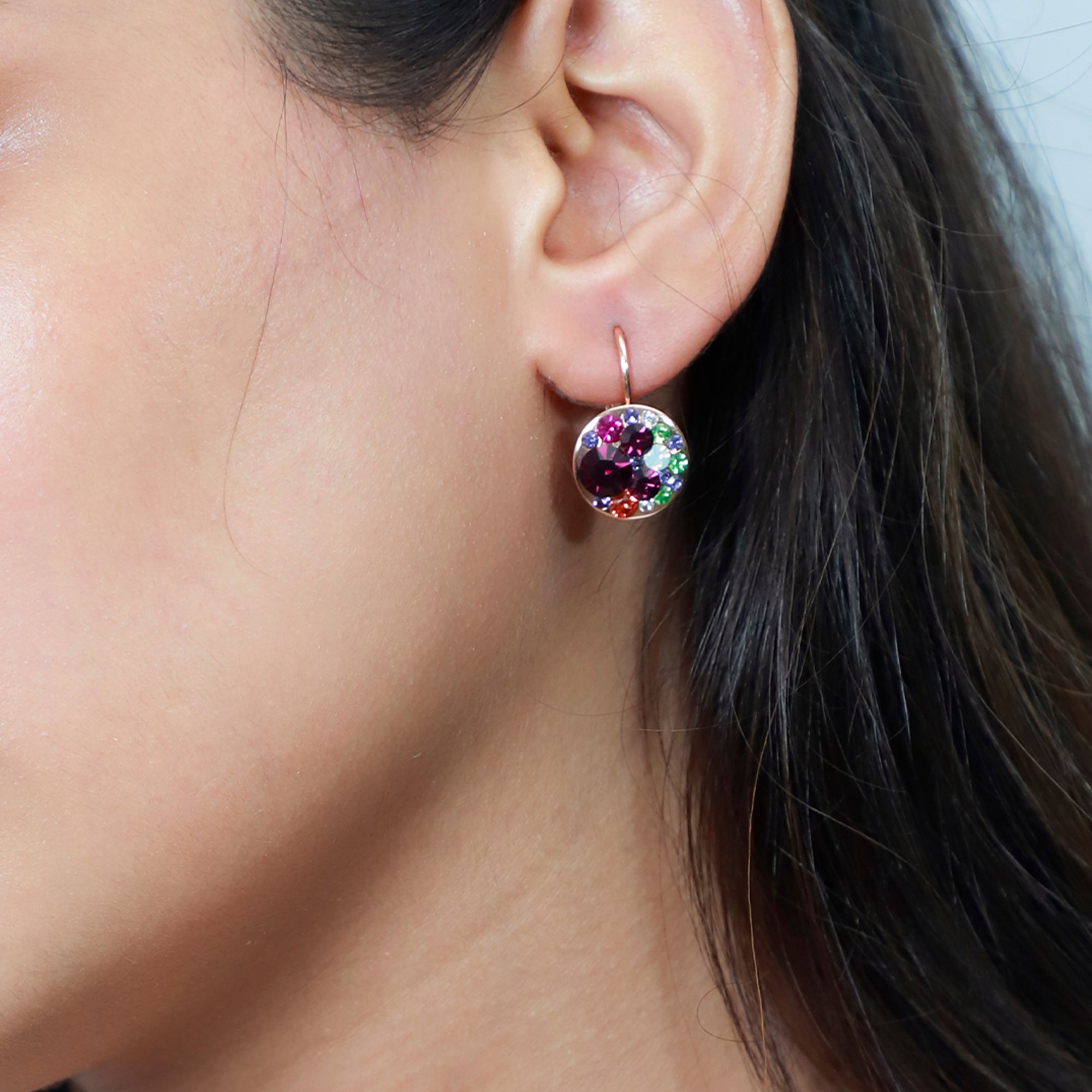 Crystal Leverback Earrings | Upsera